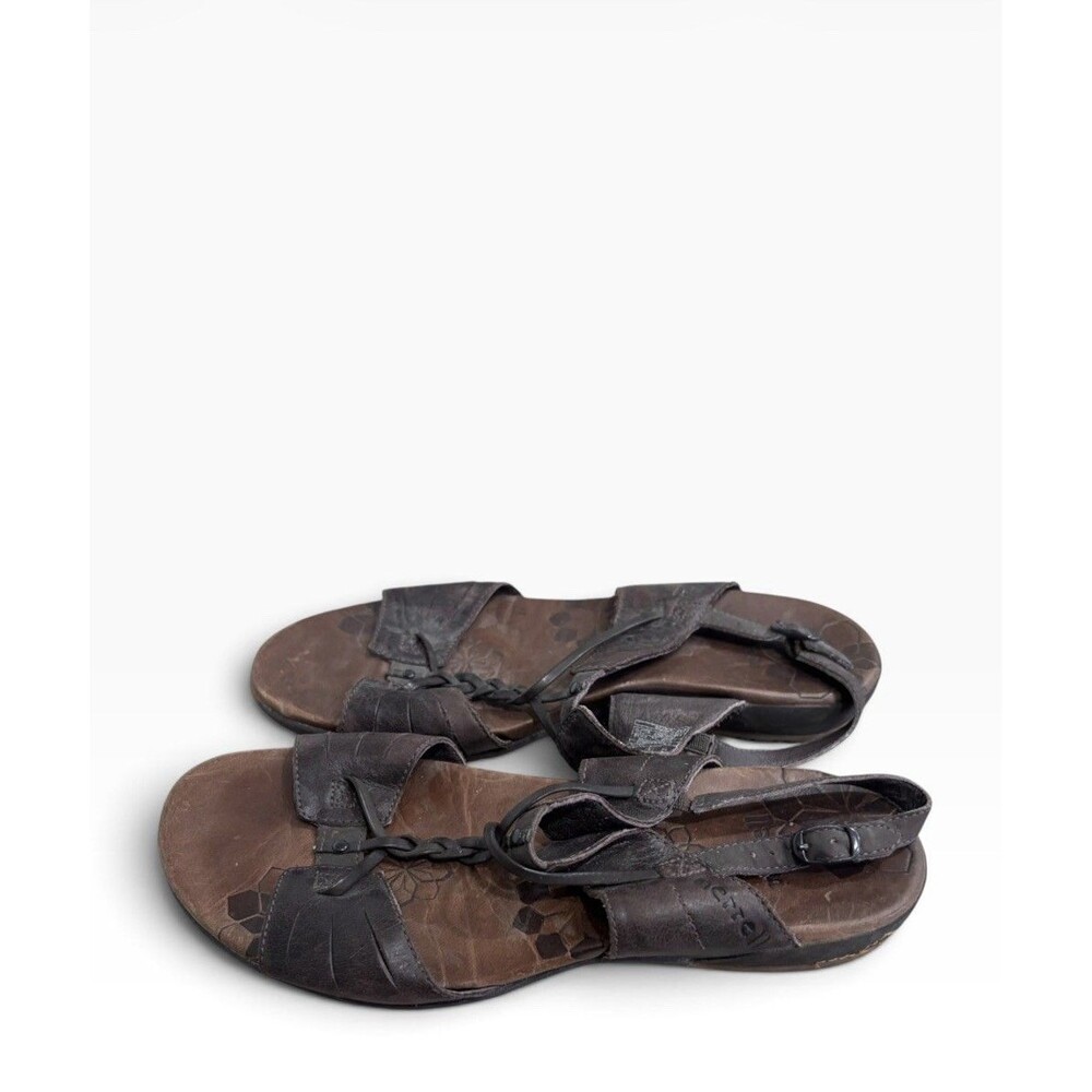 Women's Merrell Micca Brown Leather Sandal Shoes Size 7 Strappy Gorpcore